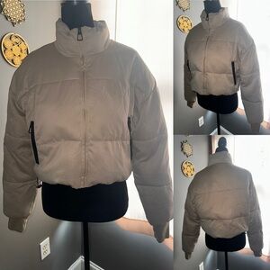 Taupe Puffer Jacket